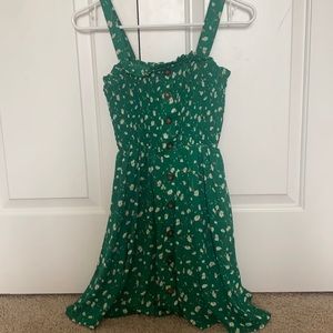 green floral sundress